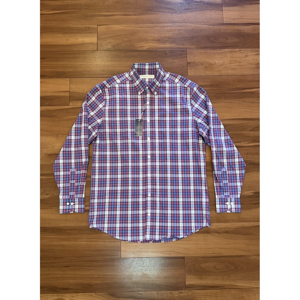 Holderness Bourne Shirt Plaid The Andrews Stretch Button Down NWT Men's Size XL - Picture 2 of 16